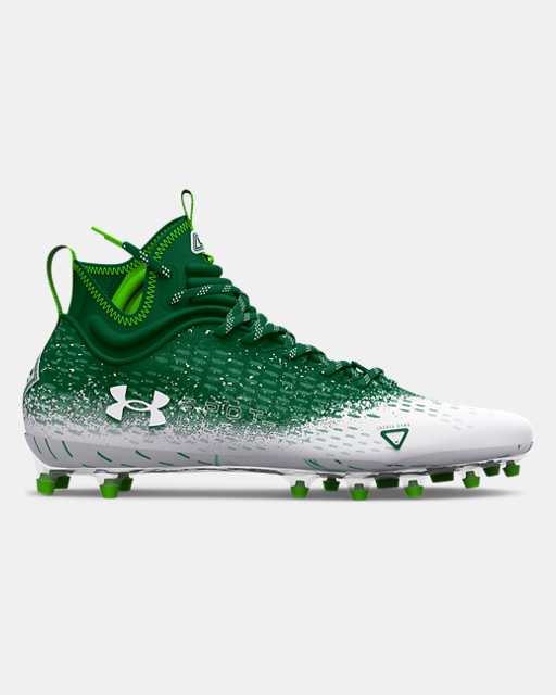 Details about   Under Armour Linemen Cleats Cleats Men's Green/White New Multiple Sizes 